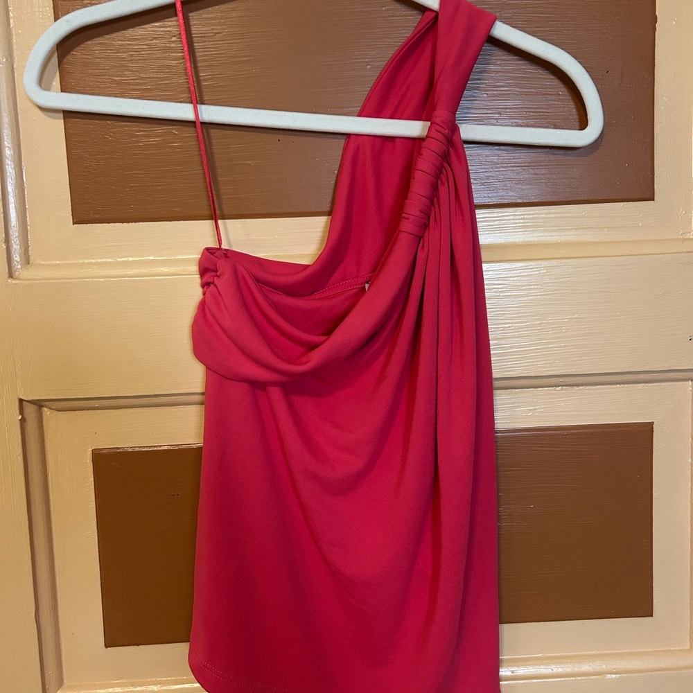 ZARA one shoulder tank top